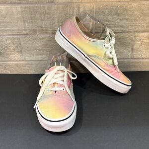 Vans Authentic Aura Shift Tie Dye Skate Canvas Lace Sneakers Women's Size 7